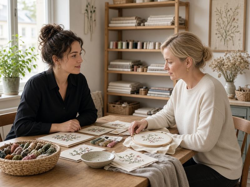 Studio consult at Embroidery Chloadevol